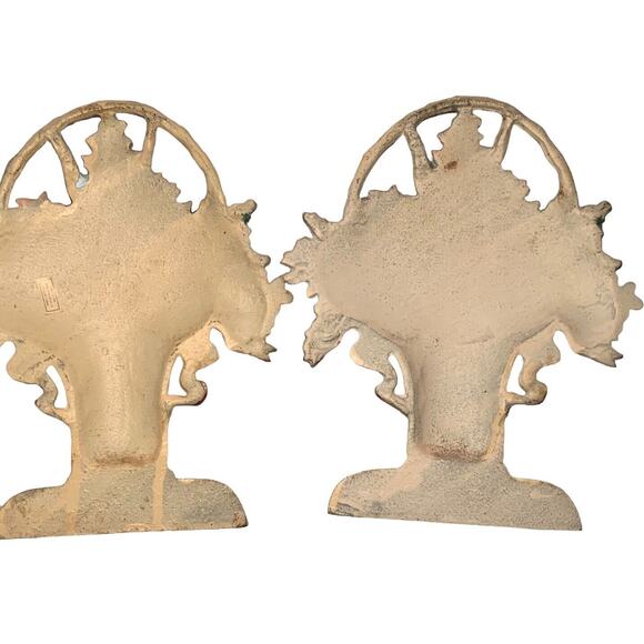 VTG Midwest Importers of Cannon Falls BASKET OF FLOWERS 8" Doorstop Cast Iron - Picture 8 of 9